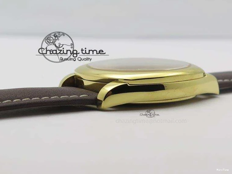 MiroTime 0419 Cellini Date YG White Numeral Dial On Brown Leather Strap A Affordable 3883